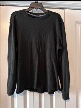 Sperry Men's Black Long Sleeve Crewneck Tee